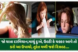 જો યાત્રા દરમિયાન,માથું દુઃખે,ઉલ્ટી કે ચક્કર આવે તો કરો આ ઉપાયો,તુરંત મળી જશે રિઝલ્ટ….